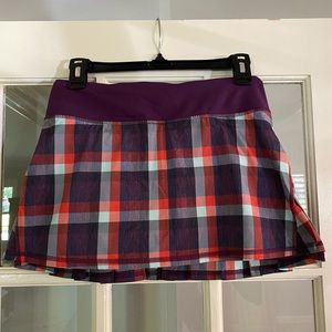 lululemon tennis skirt with ruffled back